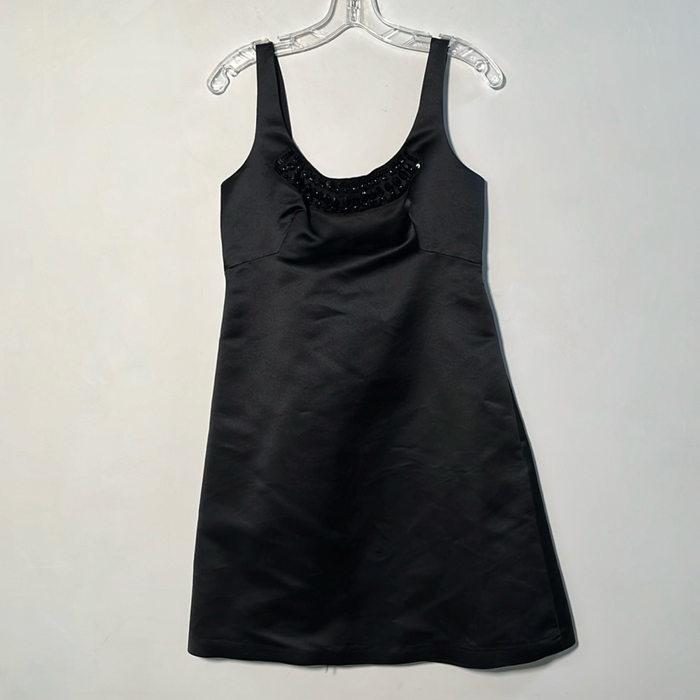 VIVIENNE TAM NYE Party Cocktail Silk Jewel Empire A-Line Black Tank Mini SZ 6